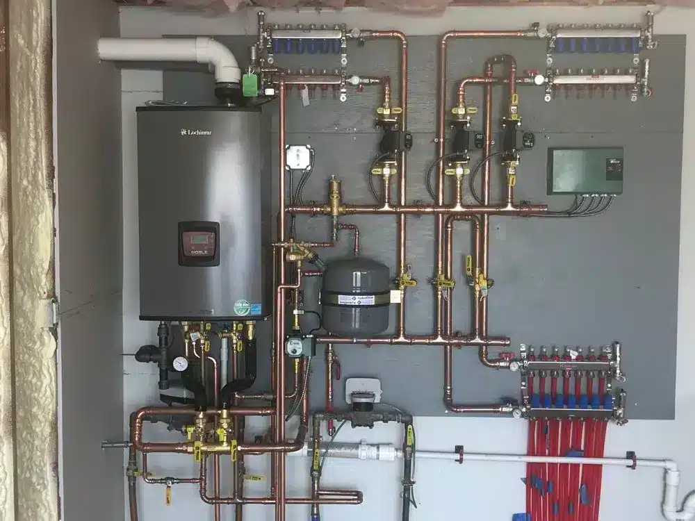 Heater with expansion tank on a wall in Rockville Centre, NY