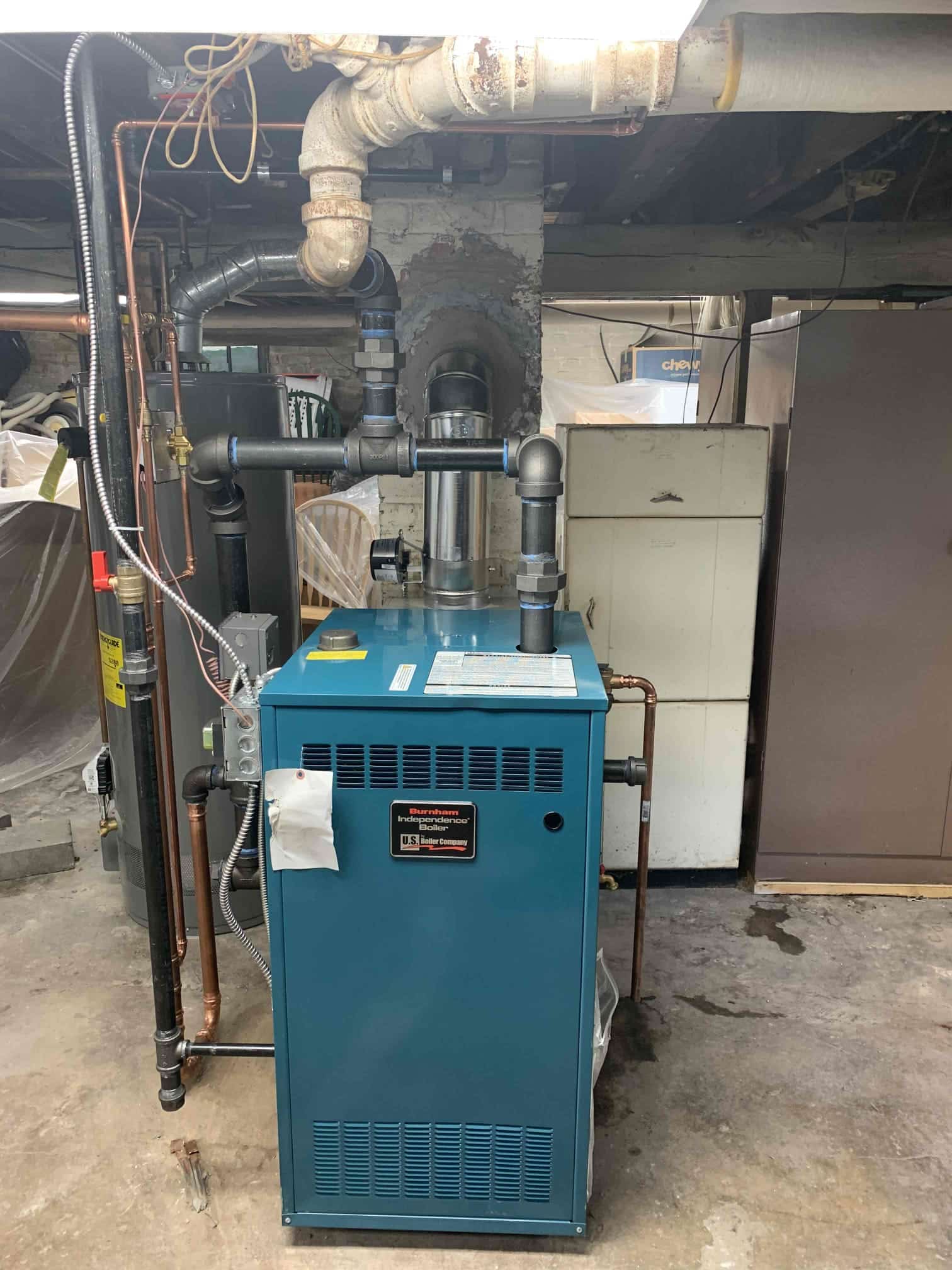 Boiler in basement in Rockville Centre, NY