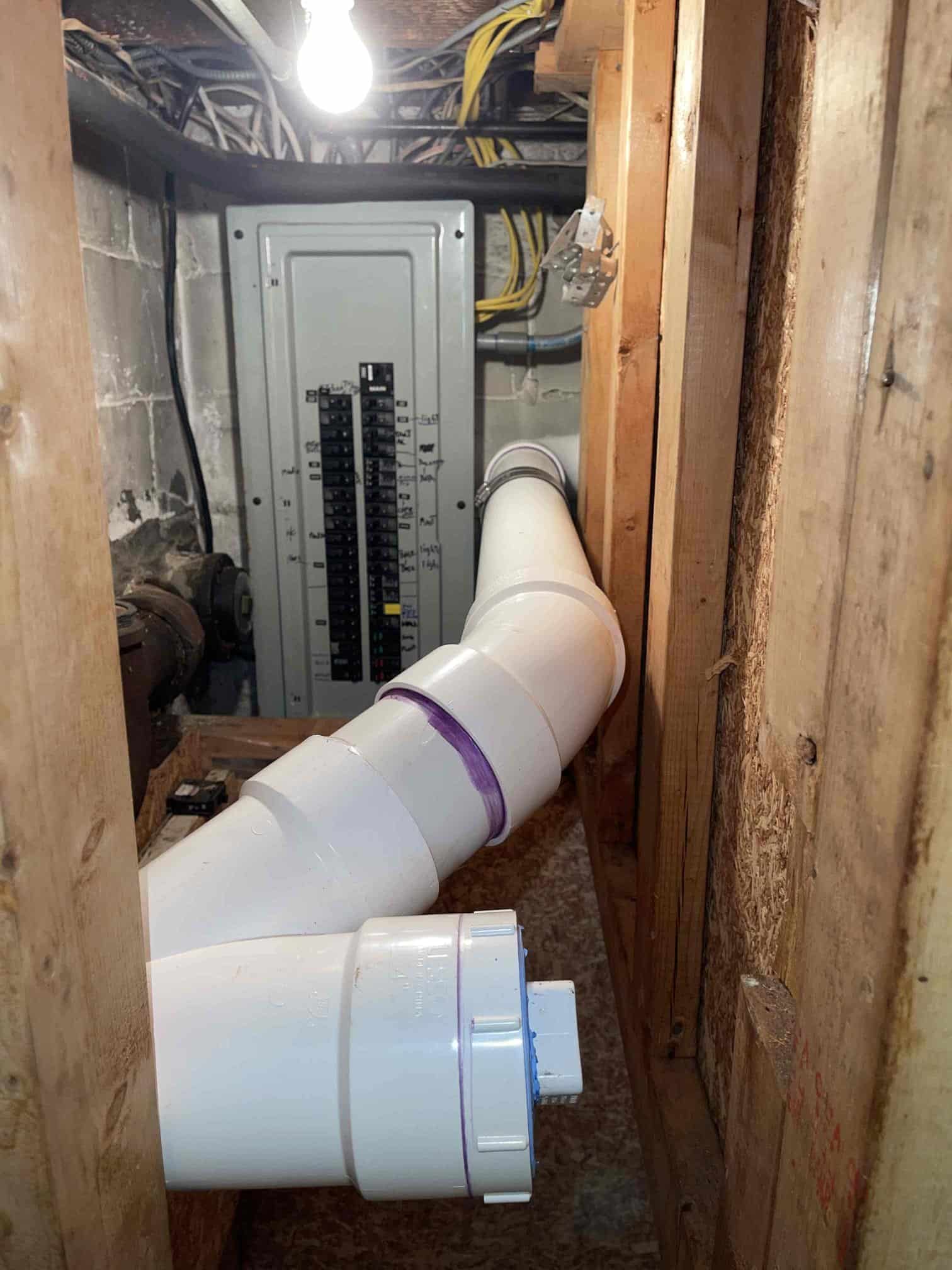 Piping Replacement in basement after Pride Services in Rockville Centre, NY