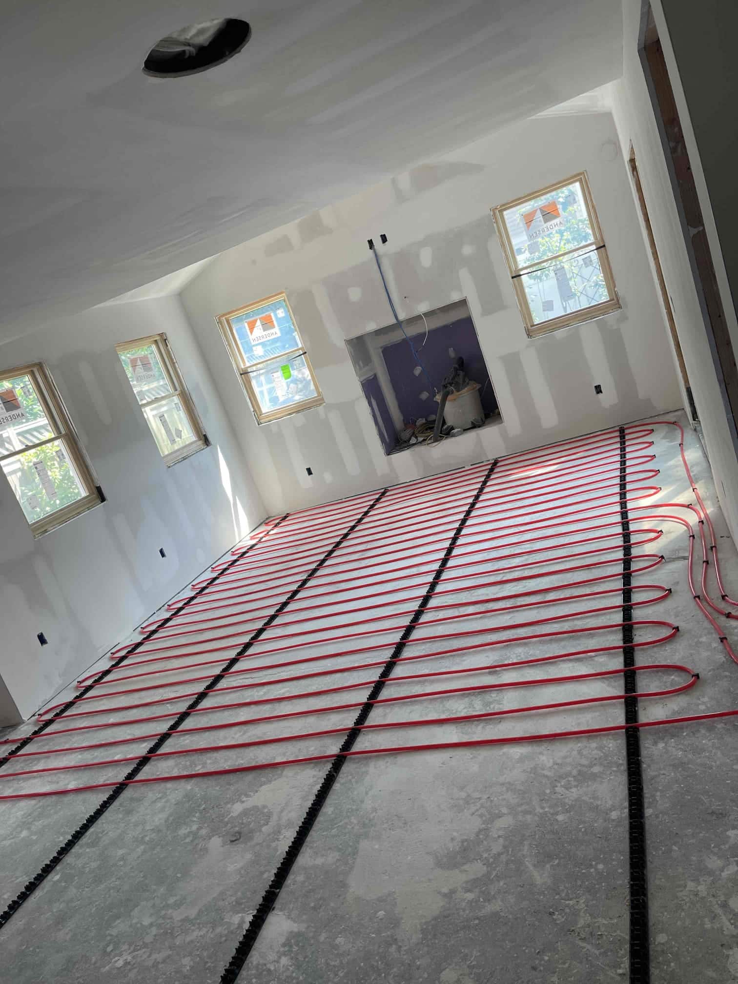 Radiant heat installed in garage in Rockville Centre, NY