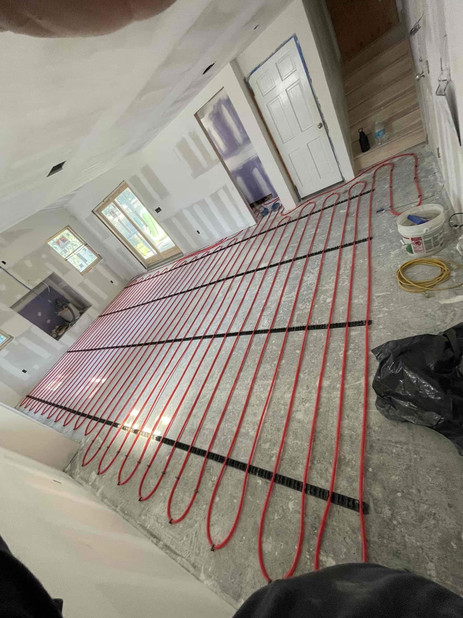 Radiant heat installed in garage in Rockville Centre, NY