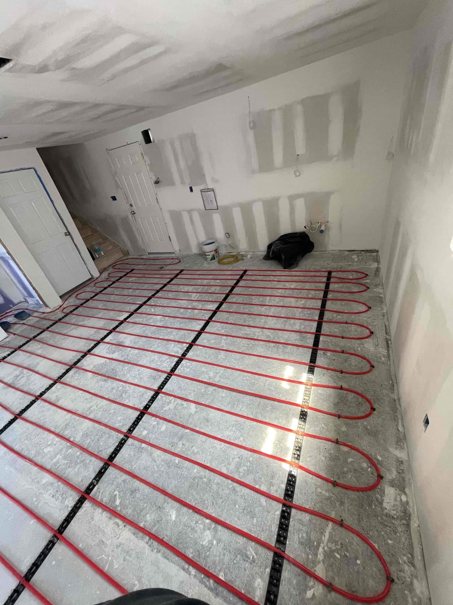 Radiant heat installed in garage in Rockville Centre, NY